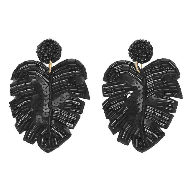 Miwens Za 2019 All Black Color Metal Crystal Acrylic Drop Earrings Lady Girls Handmade Party Statement Jewelry Accessories A568